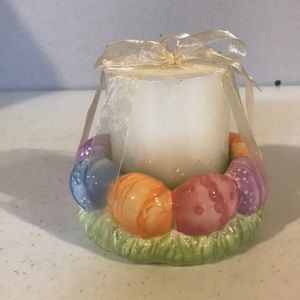 Easter decoration candle/candle holder